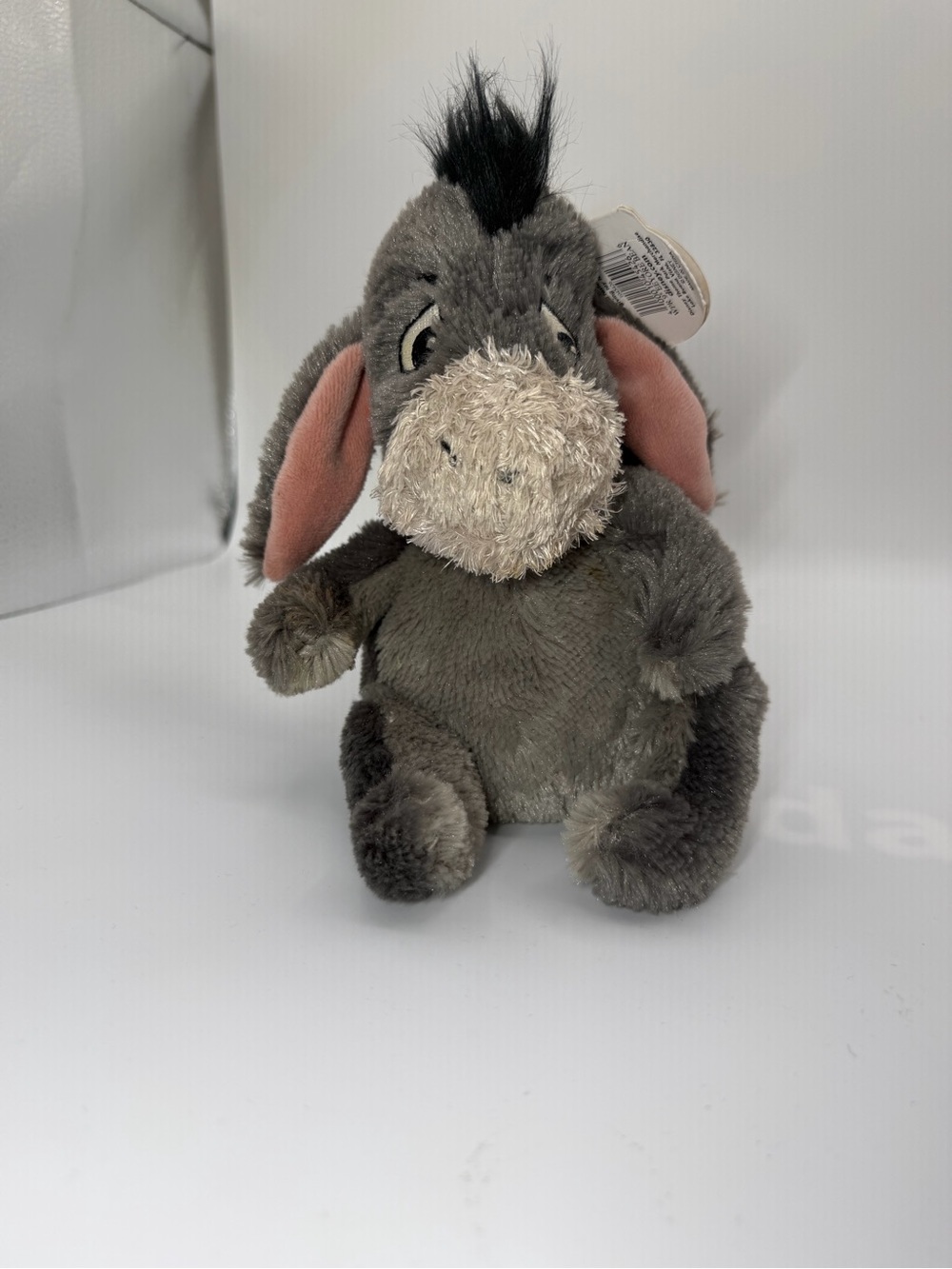 Gray Eeyore-Style Plush Donkey Stuffed Animal - Soft Gray Comfort Toy